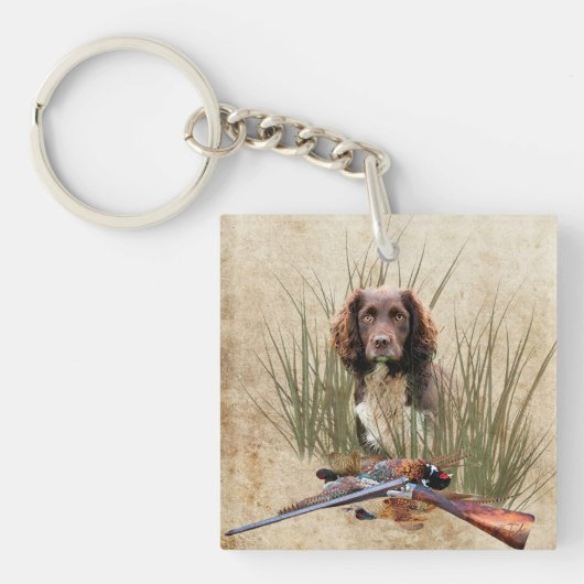 Porte-clés Sprocker Spaniel Tapestry Poster Triptyque Acryliq (Devant)
