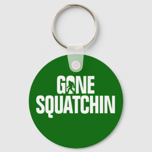 Porte-clés Squatchin allé - blanc et vert