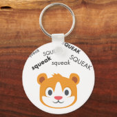 Porte-clés Squeak Hamster Cute Emoji (Recto)