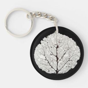 Porte-clés Squelette 1 de feuille d'Aspen