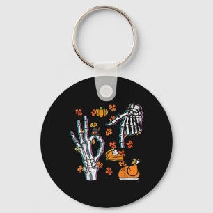 Porte-clés Squelette 67 Mème Drôle de Thanksgiving 6 7 Garçon