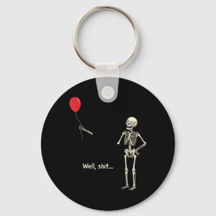 Porte-clés Squelette a perdu un ballon truc squelette drôle