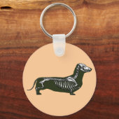 Porte-clés squelette dachshund (Recto)