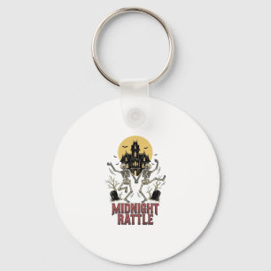 Porte-clés Squelette dansant Halloween Manoir hanté Vintage G