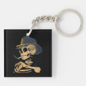Porte-clés Squelette de Cow-boy Fumeur (Dos)