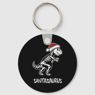 Porte-clés Squelette de dinosaure Santasaurus Noël T Rex 