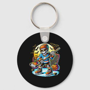Porte-clés Squelette de hockey d'Halloween (1)