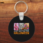 Porte-clés Squelette de Jack O qui attend Halloween (Recto)