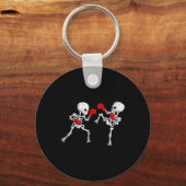 Porte-clés Squelette de kickboxing Kickboxer Boxe Mma (Recto)