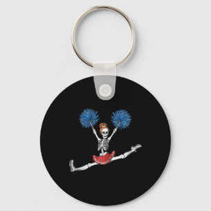 Porte-clés Squelette de meneuse de claque Halloween Squelette