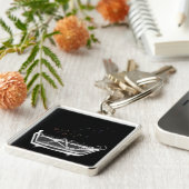 Porte-clés Squelette de rayon X de baignoire - bulles (Côté)