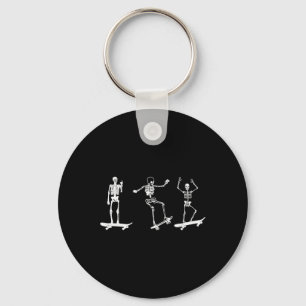 Porte-clés Squelette de skateboard Fan de skate Skateboarding