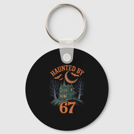 Porte-clés Squelette d'Halloween ensorcelé Numéro Six Sept En (Recto)