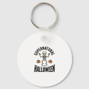 Porte-clés Squelette d'Halloween Surnaturel Drôle Vintage_1