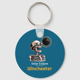 Porte-clés Squelette Drôle Éclipse Solaire Winchester Indiana