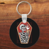 Porte-clés Squelette gothique dans Coffin Mall Goth Halloween (Recto)