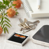 Porte-clés Squelette Main sur la poitrine Citrouille Hallowee (Côté)