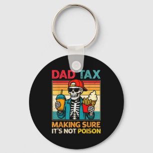 Porte-clés Squelette papa taxe s'assurant que ce n'est pas em