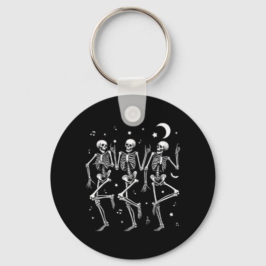 Porte-clés Squelettes dansants Halloween Danse de squelette d (Recto)