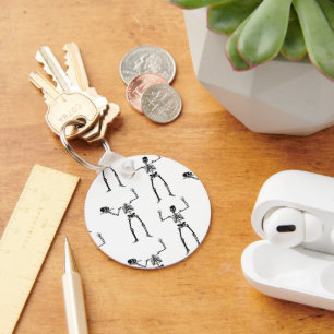 Porte-clés Squelettes d'Halloween, des friandises ou un sort,