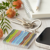 Porte-clés Squiggles modernes 4 Porte - clé (Devant Droit)