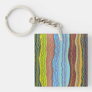 Porte-clés Squiggles modernes 4 Porte - clé