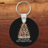 Porte-clés Squirrel Christmas Tree Lights Merry Squirrelmas S (Recto)