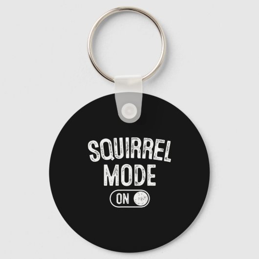Porte-clés Squirrel Mode On Costume Funny Nut Gatherer Gift A (Recto)