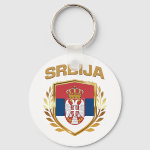 Porte-clés Srbija Bouclier indicateur Serbie