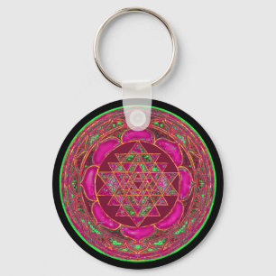 Porte-clés Sri Lakshmi Yantra Mandala