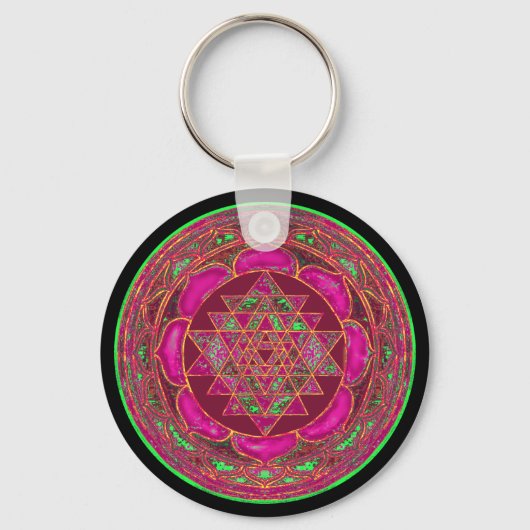 Porte-clés Sri Lakshmi Yantra Mandala (Recto)