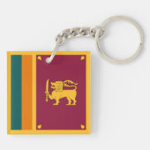 Porte-clés Sri Lanka Flag (Dos)