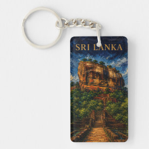 Porte-clés Sri Lanka : Nuit mystique Sigiriya Art Souvenir