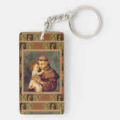 Porte-clés St Anthony de Padoue avec le bébé Jésus (Dos)