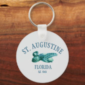 Porte-clés St Augustine EST 1565 Tortue de mer de plage (Recto)