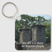 Porte-clés St Augustine FL Old City Gates Photographie (Recto)