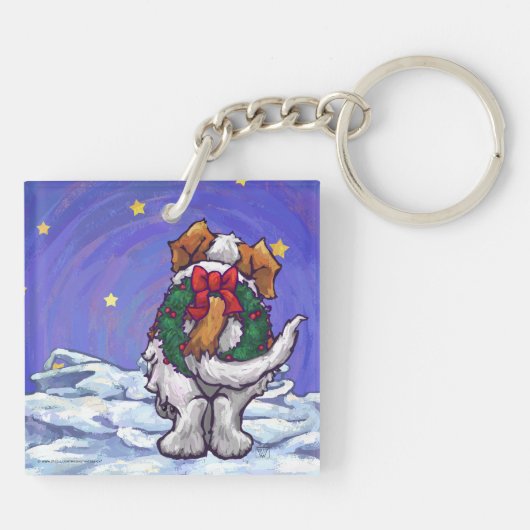 Porte-clés St. Bernard Christmas (Dos)