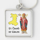 Porte-clés St. David of Wales (P 001) avec plan (Devant)