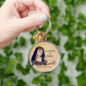 Porte-clés St Gertrude du saint patron de Nivelles des chats (Main)