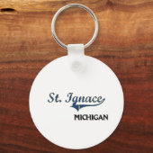 Porte-clés St. Ignace Michigan City Classic (Recto)