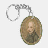 Porte-clés St. Ignatius Loyola (BK 050; Devise en anglais) (Devant gauche)