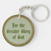 Porte-clés St. Ignatius Loyola (BK 050; Devise en anglais) (Dos)