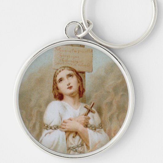 Porte-clés St. Jeanne d'Arc brûlé à l'emprise (BF 01) (Devant)