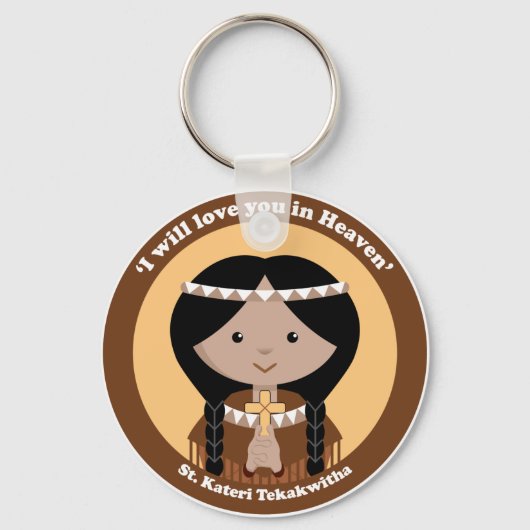 Porte-clés St. Kateri Tekakwitha (Recto)