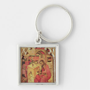 Porte-clés St Luke fonctionnant sur la tête d'un homme,