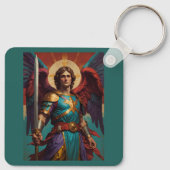 Porte-clés St Michael Archangel Porte - clé - Cadeau catholiq (Dos)