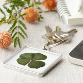 Porte-clés St Patrick Real 4 Leaf Clover Obtenez un Porte - c (Côté)