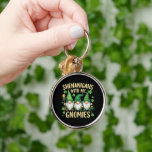 Porte-clés St Patrick’s Day Lucky Shamrock Gnome<br><div class="desc">St Patrick’s Day Lucky Shamrock Gnome Irish Green</div>