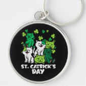 Porte-clés St Patricks Catricks Day Cats Saint Pattys (Devant)