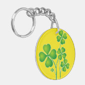 Porte-clés St. Patrick's Day Clover + vos idées (Devant gauche)